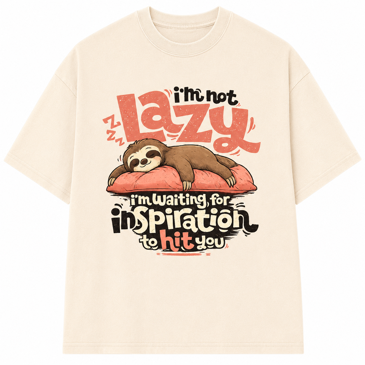 LAZY? NAH™ Men Oversized T-Shirt