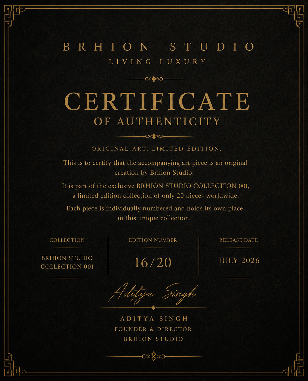 BRHION STUDIO COLLECTION 16