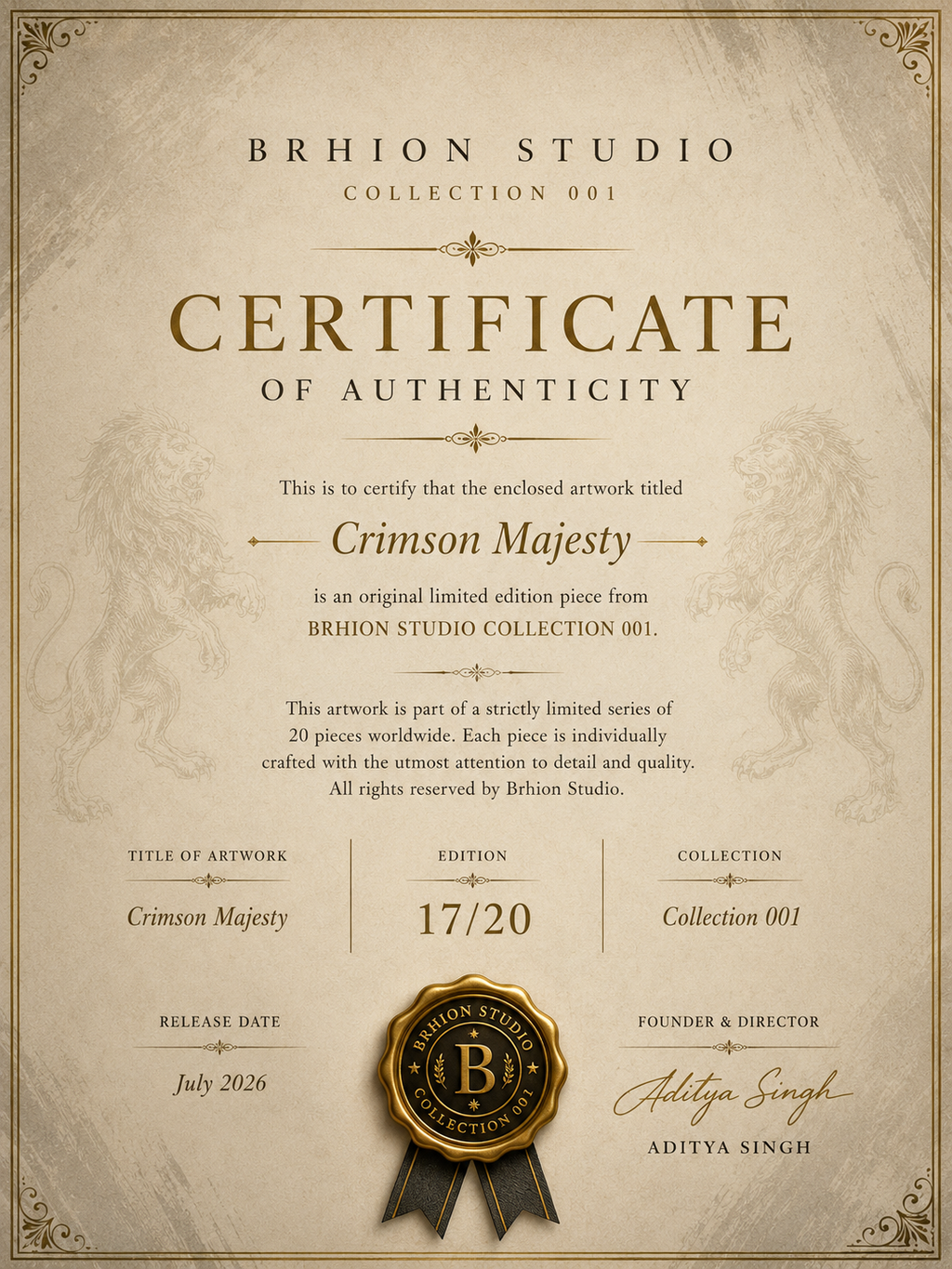 BRHION STUDIO COLLECTION 17