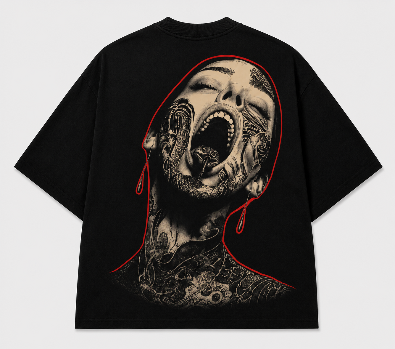 Venom Veil™ Men Oversized T-Shirt