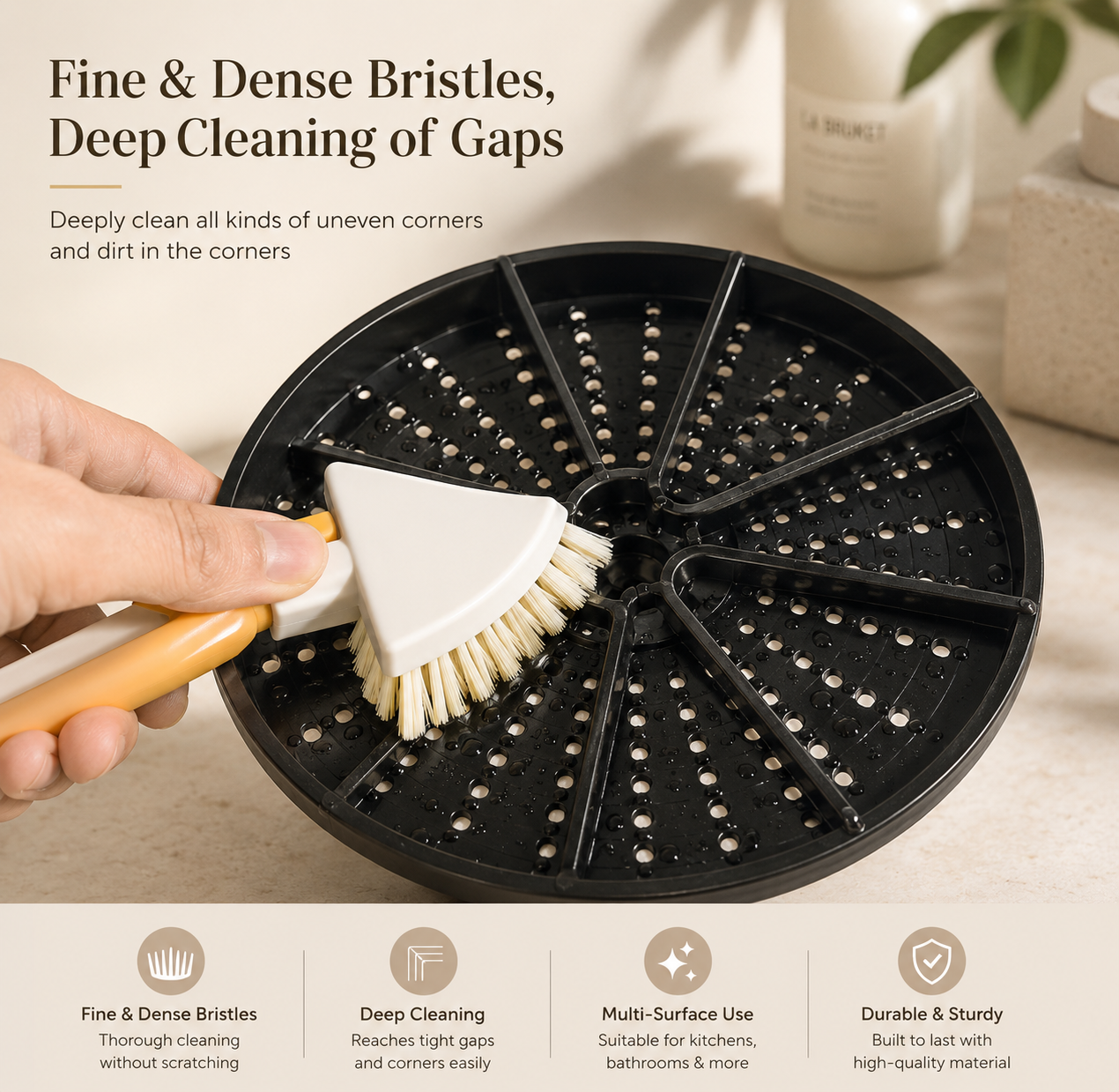 TriFold Precision Cleaning Brush Set (2-Piece)
