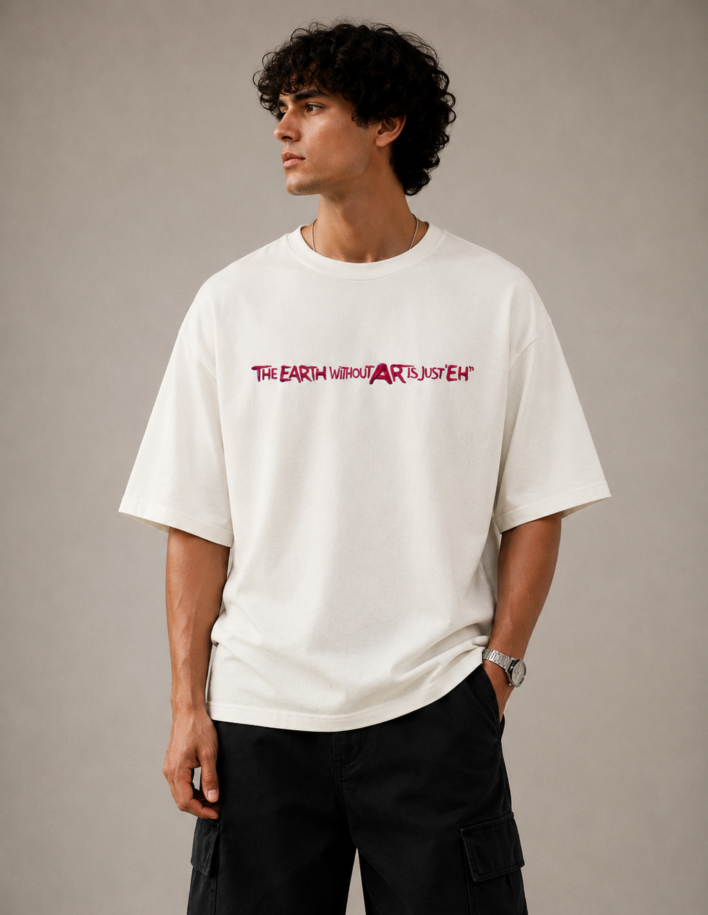 The Earth Speaks™ Men Oversized T-Shir